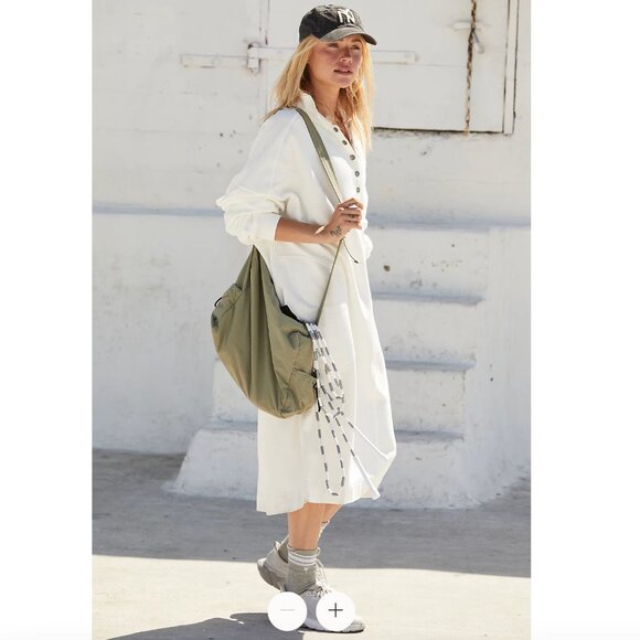 NWT Free People FP Movement Block Party Sweat Dress Sweatshirt Pullover - Picture 3 of 4